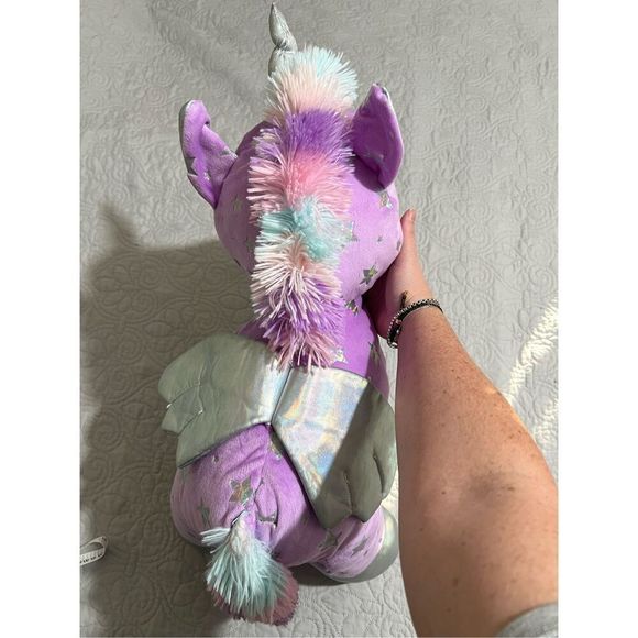 Purple & Silver Unicorn Plush - Picture 5 of 12